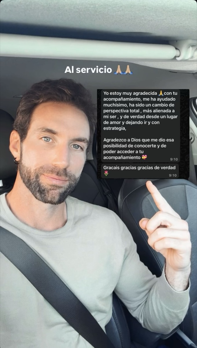 Mensaje de gratitud por el acompañamiento y cambio de perspectiva