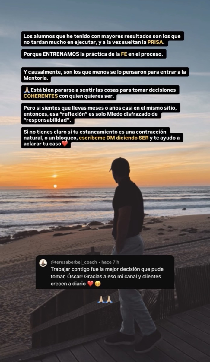 Testimonio de Teresa sobre la decisión de entrar en la mentoría